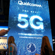 A Qualcomm booth during CES 2019 in Las Vegas, Nevada.